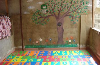 Sala giochi polifunzionale realizzata a Kinshasa