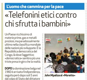 articolo su BRESCIAOGGI - Domenica 08 Dicembre 2013