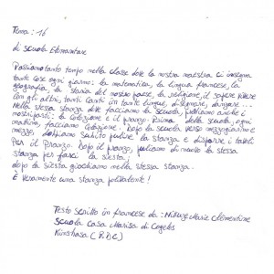 Pensierini dei bambini di Casa Marisa